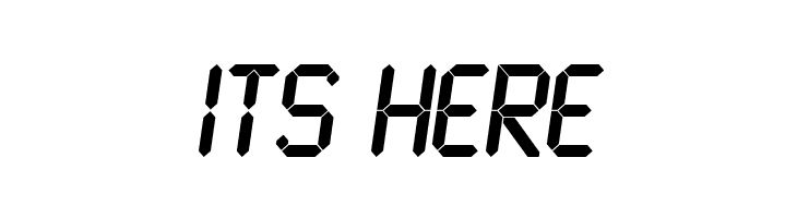 LCD Bold  Free Fonts Download