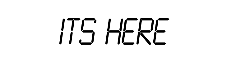 LCD Light  Free Fonts Download