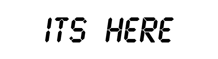 LCD2 Ultra  Free Fonts Download