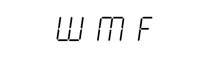 LCD2 Light  Free Fonts Download