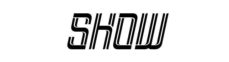 Brovic Inline Oblique  Free Fonts Download