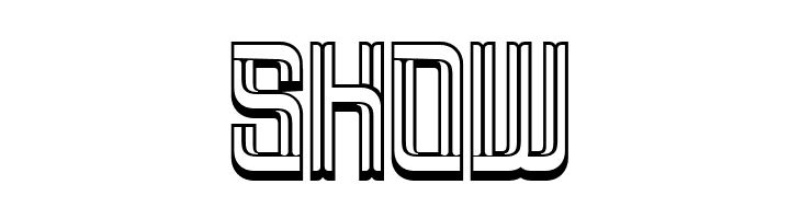 Brovic Inline Extrude  Free Fonts Download