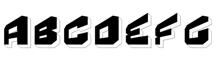 Fear Factor '3D'  Free Fonts Download