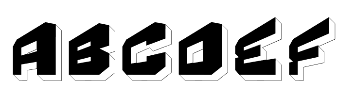 Fear Factor '3D'  Free Fonts Download