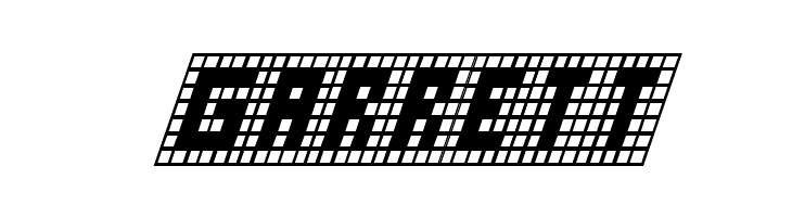 X-Grid Italic  Free Fonts Download