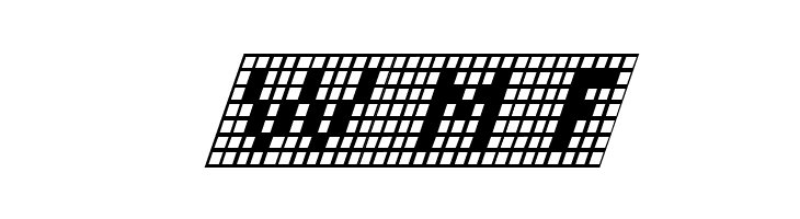 X-Grid Italic  Free Fonts Download