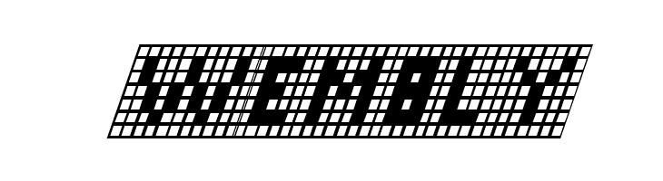 X-Grid Italic  Free Fonts Download