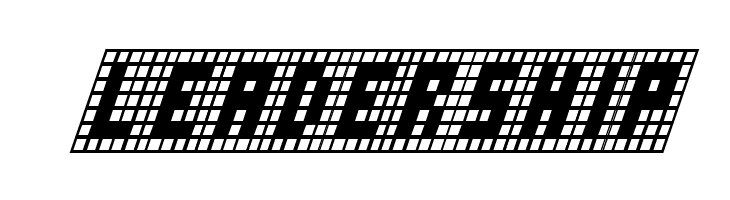 X-Grid Italic  Free Fonts Download