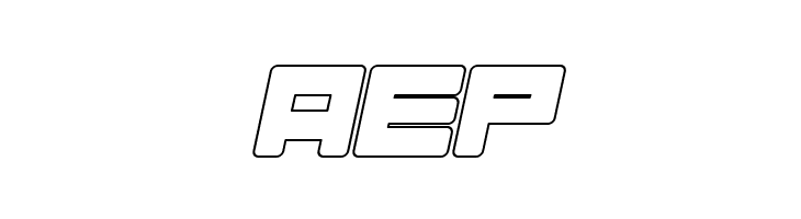 Almanaque Outline Italic  Free Fonts Download