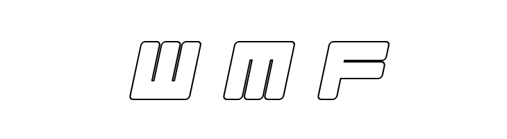 Almanaque Outline Italic  Free Fonts Download