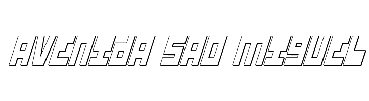 UFO Hunter 3D Italic  Free Fonts Download