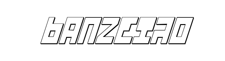 UFO Hunter 3D Italic  Free Fonts Download