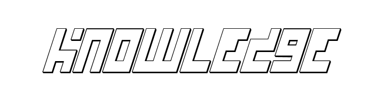 UFO Hunter 3D Italic  Free Fonts Download