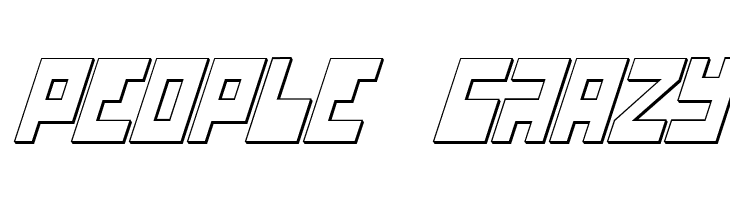 UFO Hunter 3D Italic  Free Fonts Download