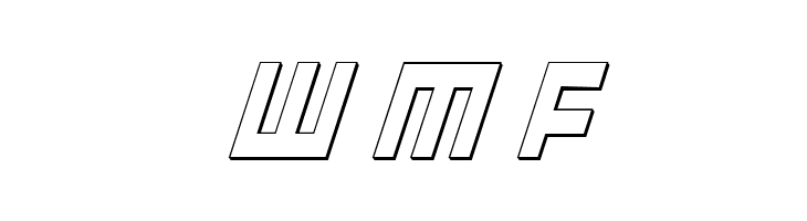 UFO Hunter 3D Italic  Free Fonts Download