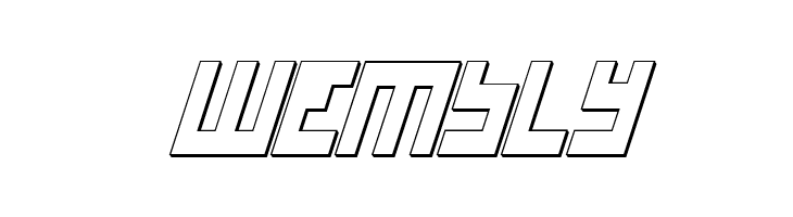 UFO Hunter 3D Italic  Free Fonts Download