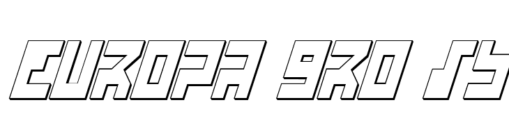 UFO Hunter 3D Italic  Free Fonts Download