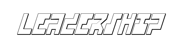 UFO Hunter 3D Italic  Free Fonts Download