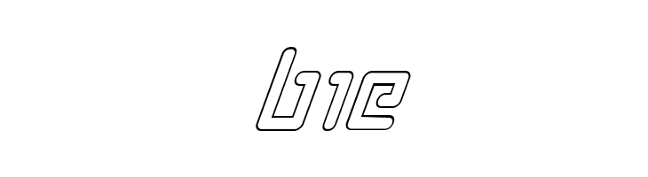 Prokofiev Outline Italic  Free Fonts Download