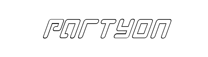 Prokofiev Outline Italic  Free Fonts Download