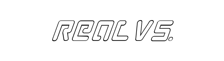 Prokofiev Outline Italic  Free Fonts Download