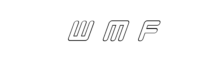 Prokofiev Outline Italic  Free Fonts Download