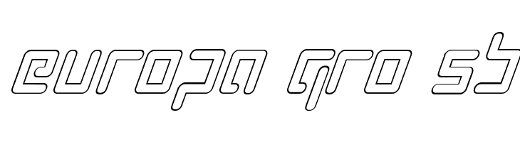 Prokofiev Outline Italic  Free Fonts Download