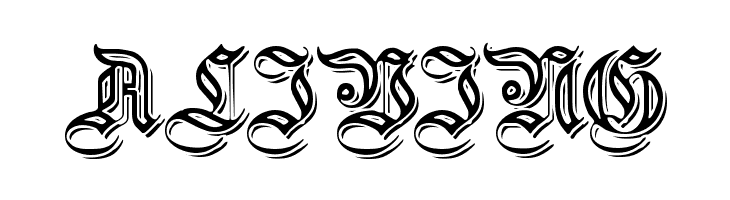 EmbossedGermanica  Free Fonts Download