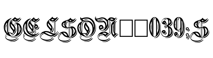 EmbossedGermanica  Free Fonts Download