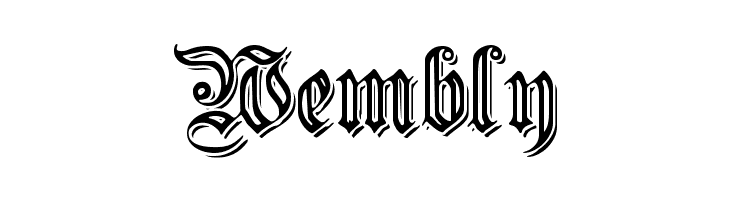 EmbossedGermanica  Free Fonts Download