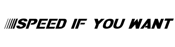 Speed%2Bif%2Byou%2Bwant Bamf Italic Font