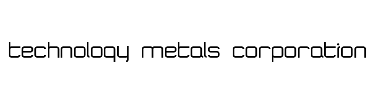 technology%2Bmetals%2Bcorporation SquareTypeB Font
