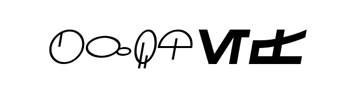 SF Distant Galaxy Symbols Italic  Free Fonts Download