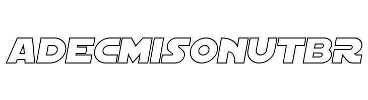 SF Distant Galaxy Outline Italic  Free Fonts Download