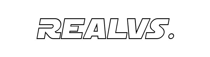 SF Distant Galaxy Outline Italic  Free Fonts Download