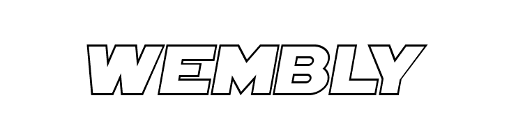 SF Distant Galaxy Outline Italic  Free Fonts Download