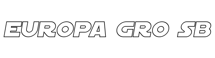 SF Distant Galaxy Outline Italic  Free Fonts Download