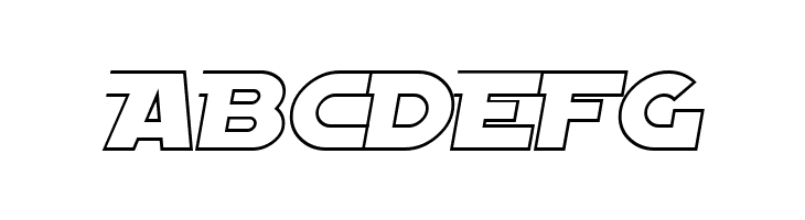 SF Distant Galaxy AltOutline Italic  Free Fonts Download