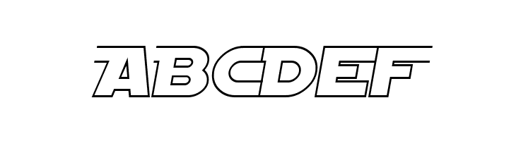 SF Distant Galaxy AltOutline Italic  Free Fonts Download