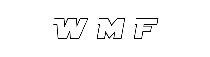 SF Distant Galaxy AltOutline Italic  Free Fonts Download