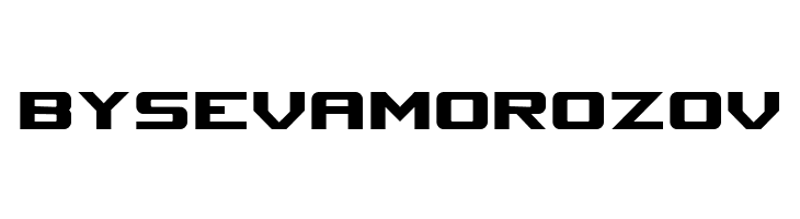 BYSEVAMOROZOV Space Marine Nominal Font
