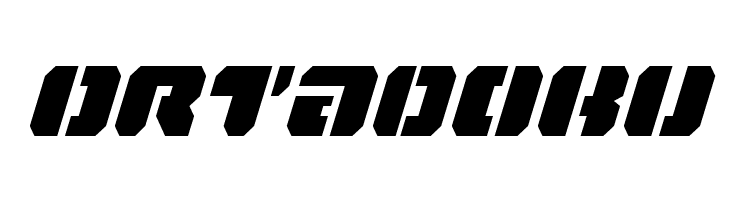 Dan Stargate Condensed Italic  Free Fonts Download