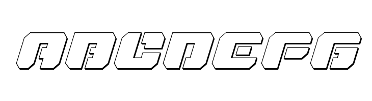 Dan Stargate Outline Italic  Free Fonts Download