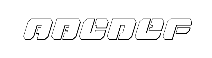 Dan Stargate Outline Italic  Free Fonts Download