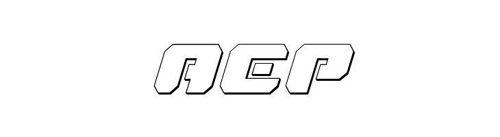 Dan Stargate Outline Italic  Free Fonts Download