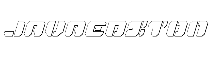 Dan Stargate Outline Italic  Free Fonts Download