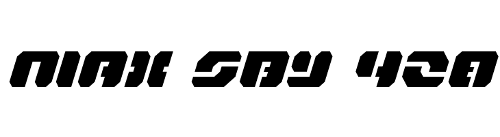 Dan Stargate Italic  Free Fonts Download