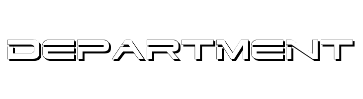 DEPARTMENT Dodger Shadow Font