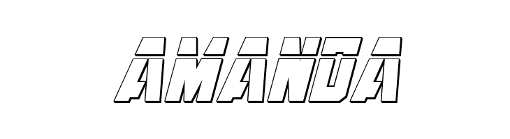 Anitlles Laser 3D Italic  Free Fonts Download