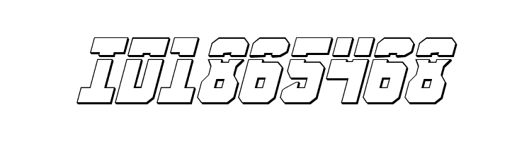 Anitlles Laser 3D Italic  Free Fonts Download